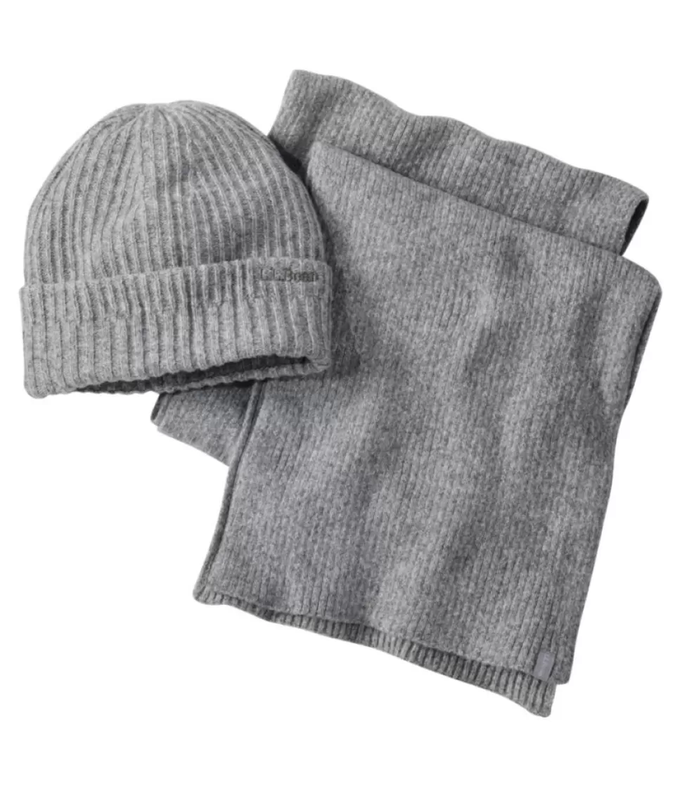 Outlet "Adults' Rib Knit Hat and Scarf Gift Set" Accessories | Accessories