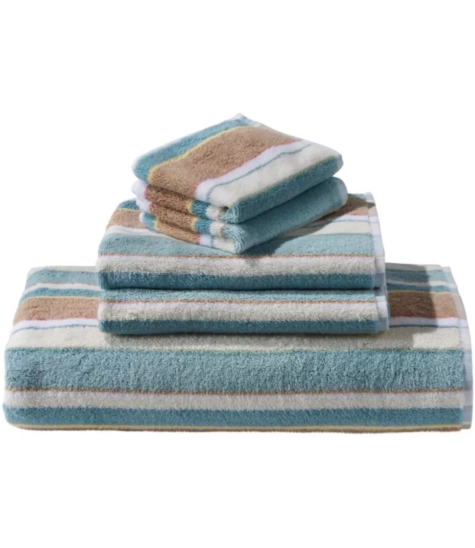 Online "Bean's Organic Cotton Towel, Stripe" Bath