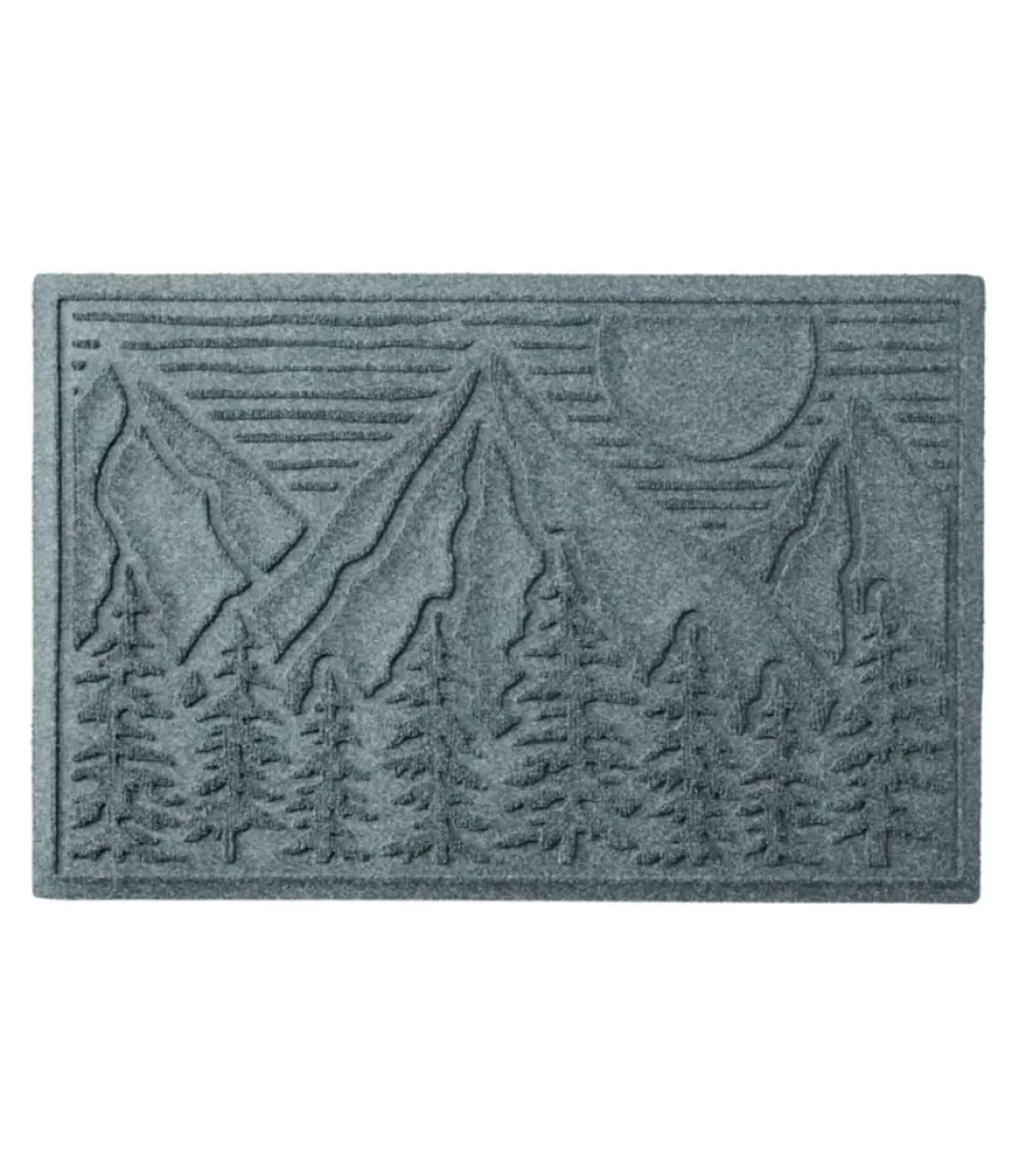 Clearance "Everyspace Recycled Waterhog Doormat, Treeline" Rugs & Mats