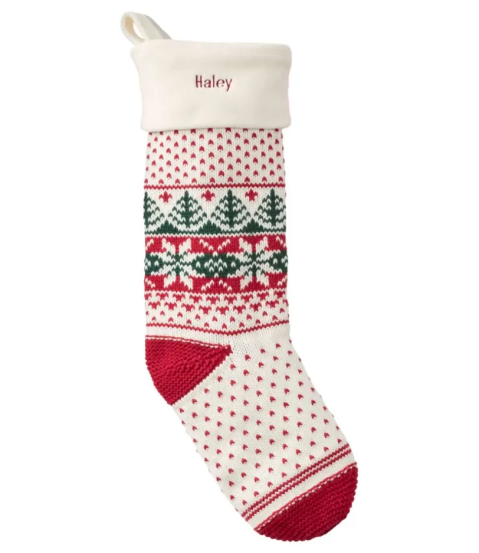 Best Sale "Fair Isle Knit Christmas Stocking" Holiday