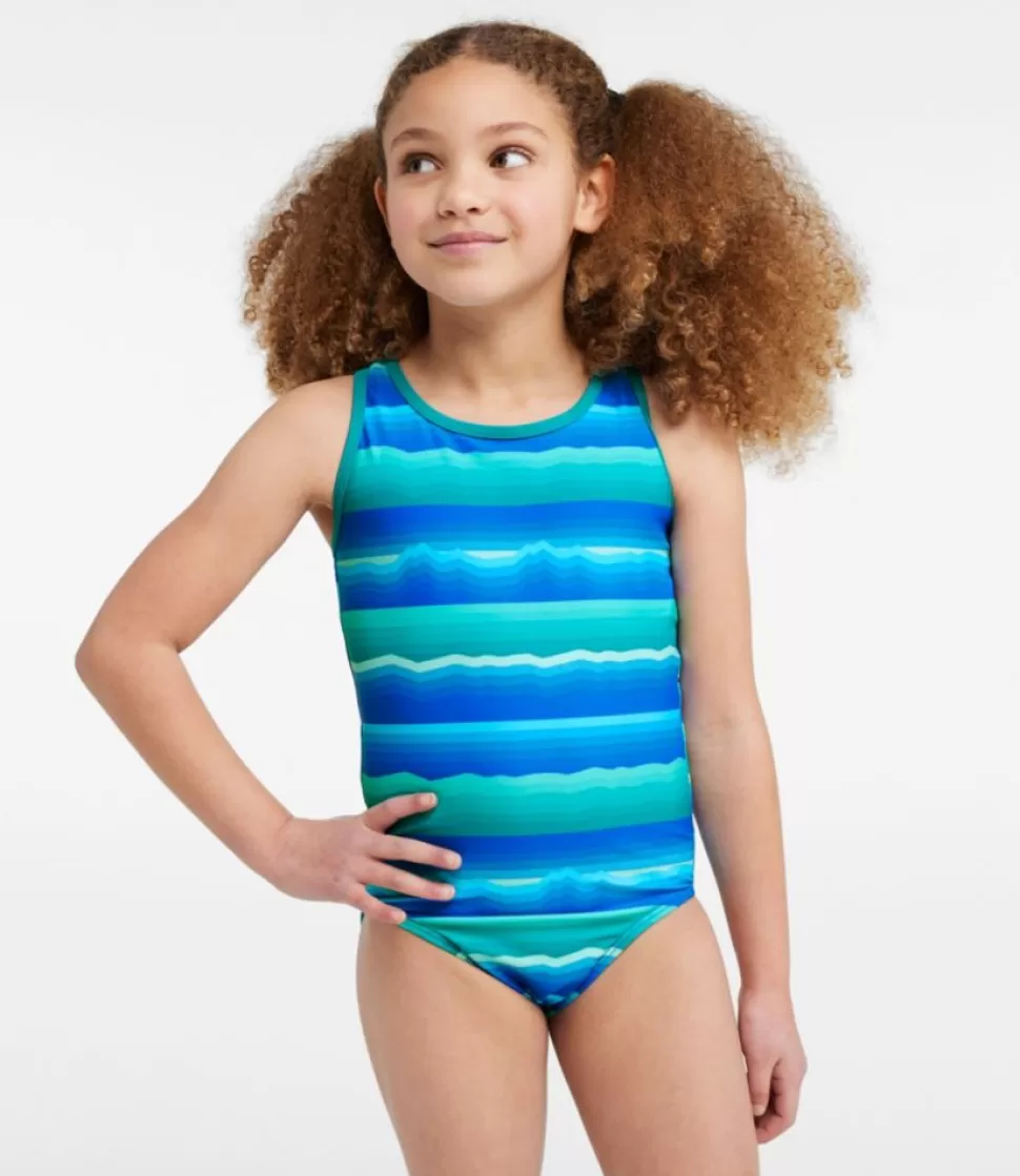 Shop "Girls' Watersports Swimwear, One-Piece" Kids Swimwear