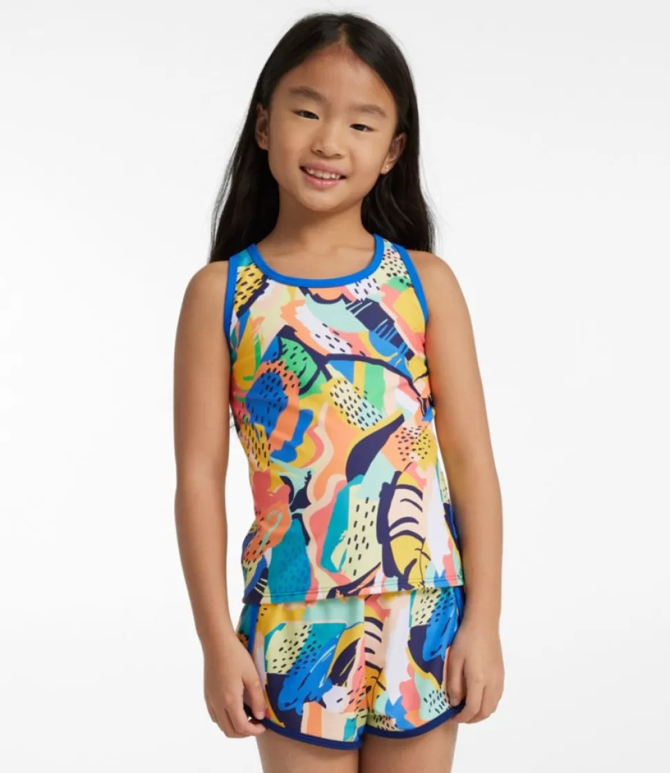 Flash Sale "Girls' Watersports Swimwear, Tankini Short Set" Kids Swimwear