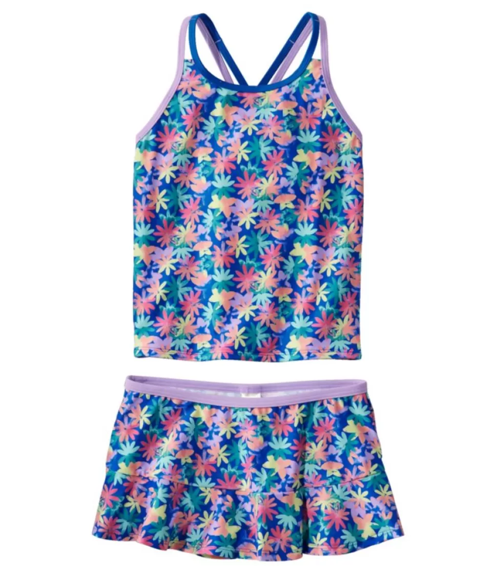 Fashion "Girls' Watersports Swimwear, Tankini Skirt Set" Kids Swimwear