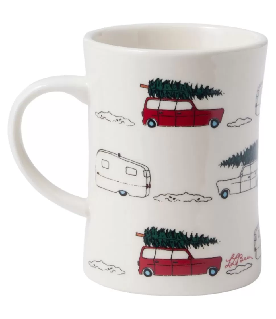 Clearance "Holiday Car with Tree Diner Mug" Holiday