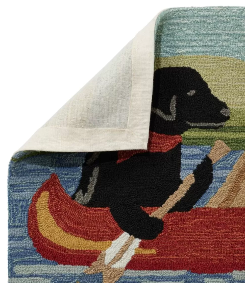 Fashion "Indoor/Outdoor Vacationland Runner, Dog Canoe" Rugs & Mats | Backyard & Patio