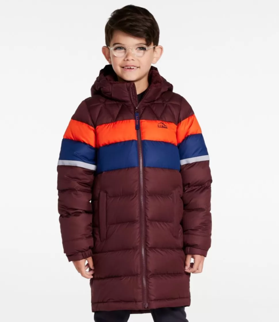 Outlet "Kids' Bean's Down Coat, Colorblock" Kids Jackets & Vests | Insulated Jackets