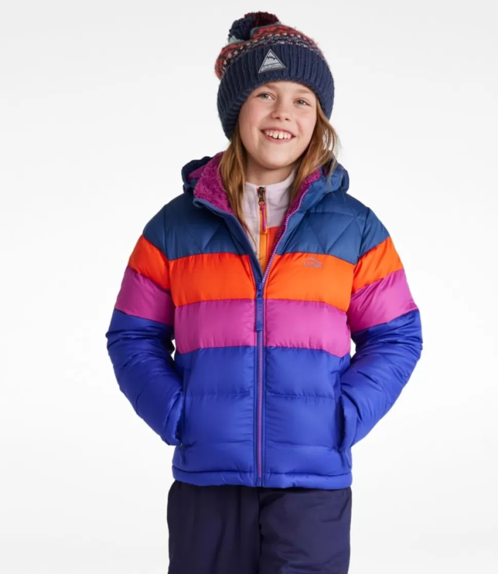 Clearance "Kids' Bean's Down Jacket, Colorblock" Kids Jackets & Vests | Insulated Jackets