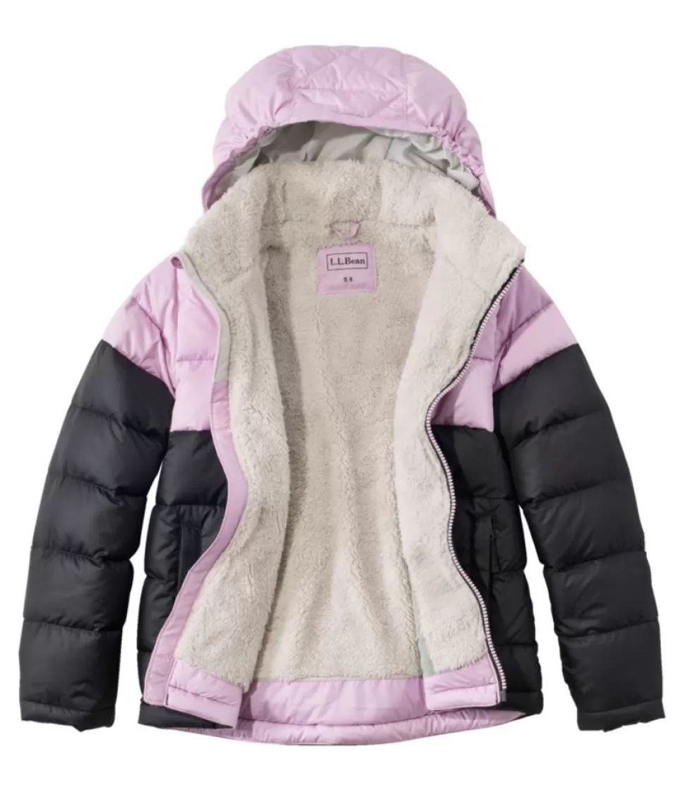 Clearance "Kids' Bean's Down Jacket, Colorblock" Kids Jackets & Vests | Insulated Jackets