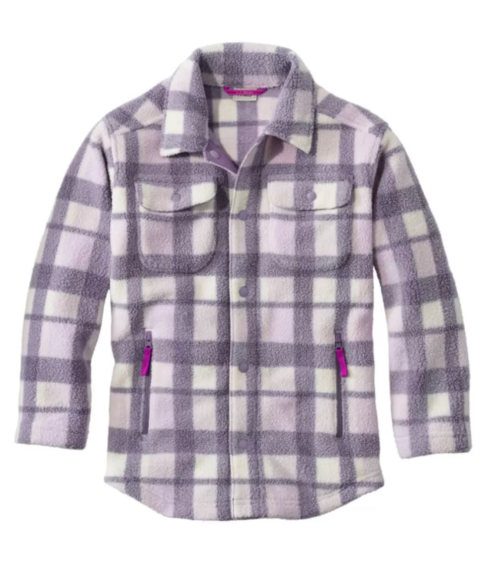 Cheap "Kids' Cozy Fleece Shirt Jacket, Plaid" Kids Tops