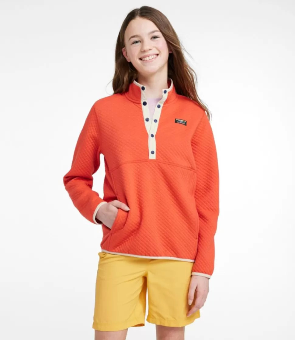 Clearance "Kids' Quilted Quarter-Snap Pullover" Kids Tops