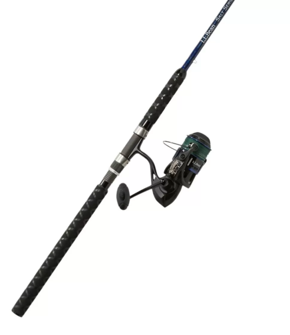 Hot " Saltwater Spinning Rod and Reel Outfits" Fishing