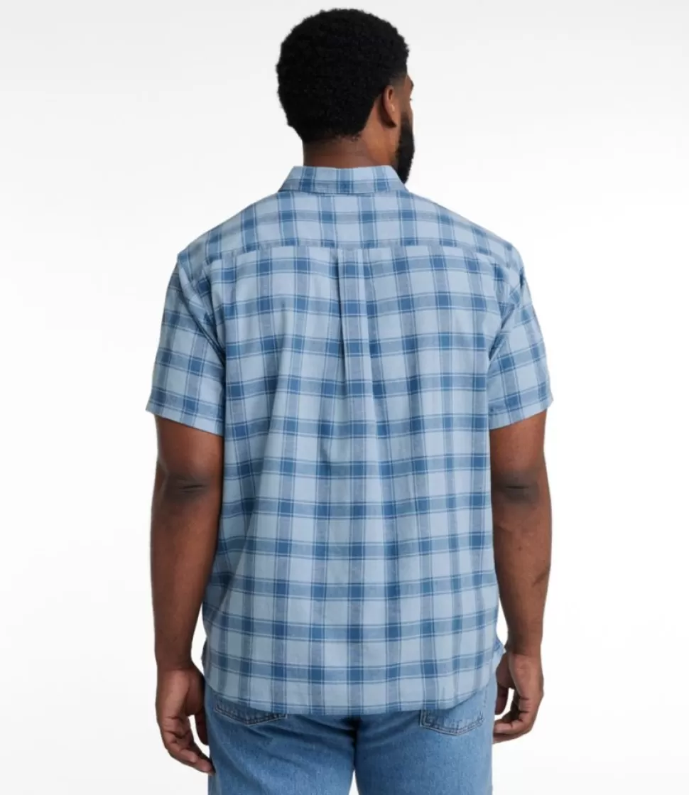 Sale "Men's Backyard BBQ Shirt, Short-Sleeve, Traditional Untucked Fit, Plaid" Shirts