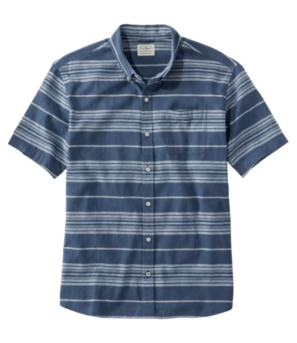 Clearance "Men's Backyard BBQ Shirt, Short-Sleeve, Traditional Untucked Fit, Stripe" Shirts