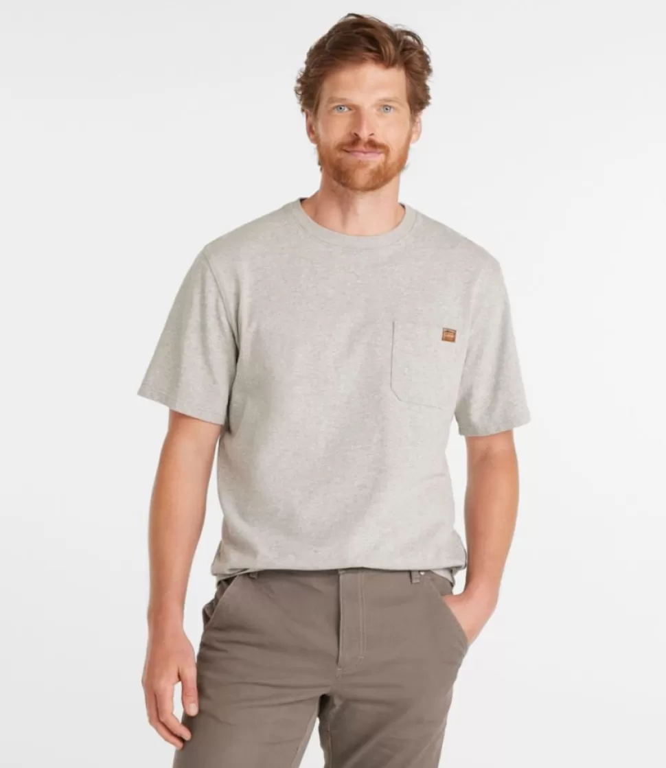 Clearance "Men's BeanBuilt Cotton Tees, Pocket, Short-Sleeve" Shirts