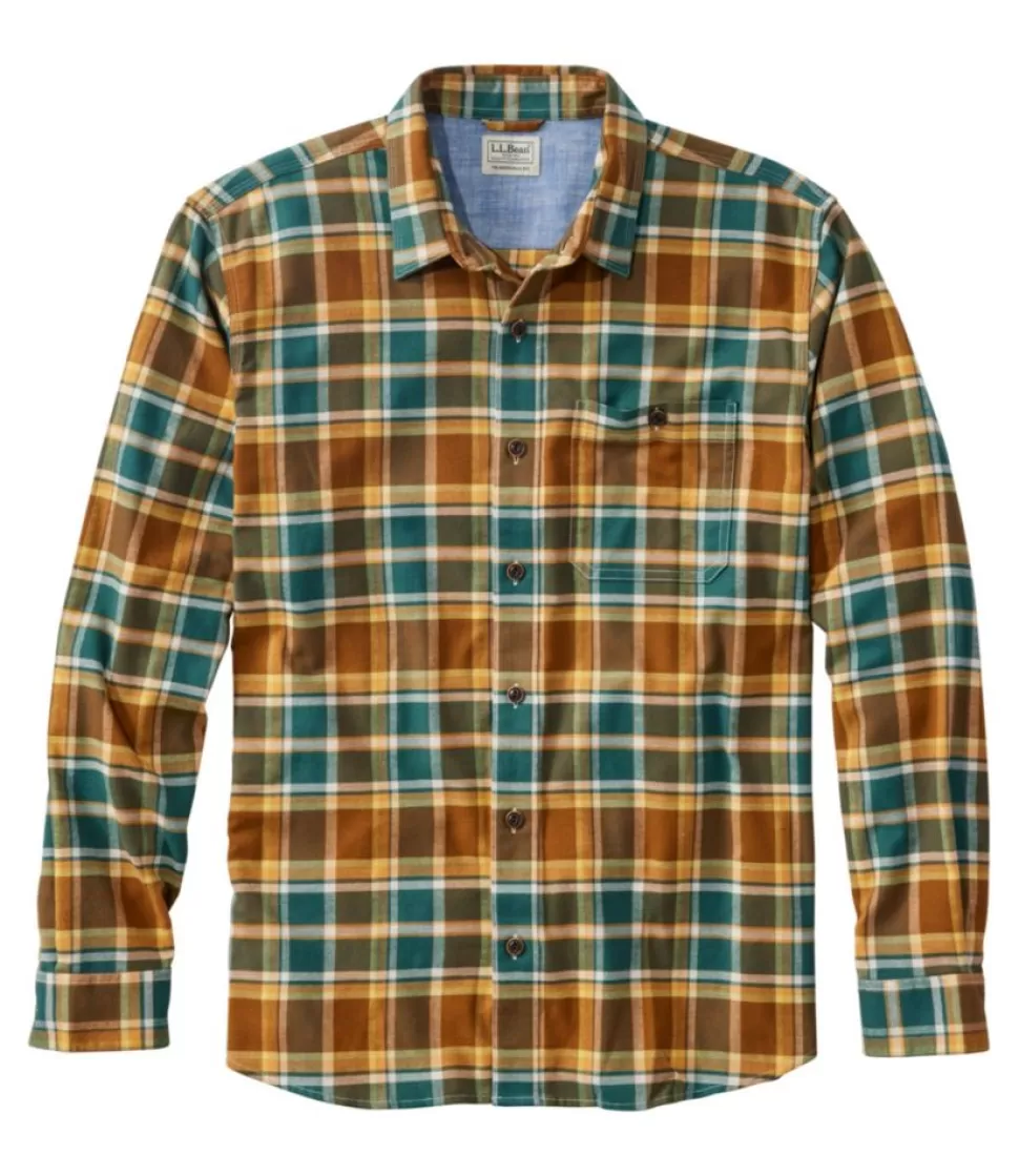 New "Men's BeanFlex® All-Season Flannel Shirt, Traditional Untucked Fit, Long-Sleeve" Shirts