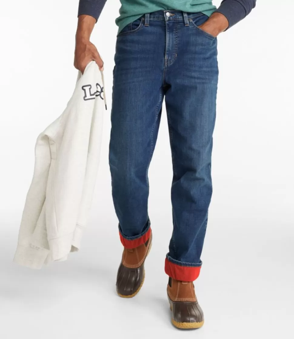 Flash Sale "Men's BeanFlex® Jeans, Classic Fit, Fleece-Lined" Jeans