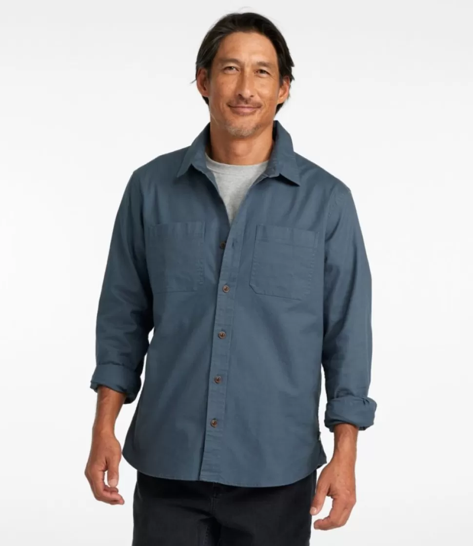 Online "Men's BeanFlex® Twill Shirt, Slightly Fitted Untucked Fit, Long-Sleeve" Shirts