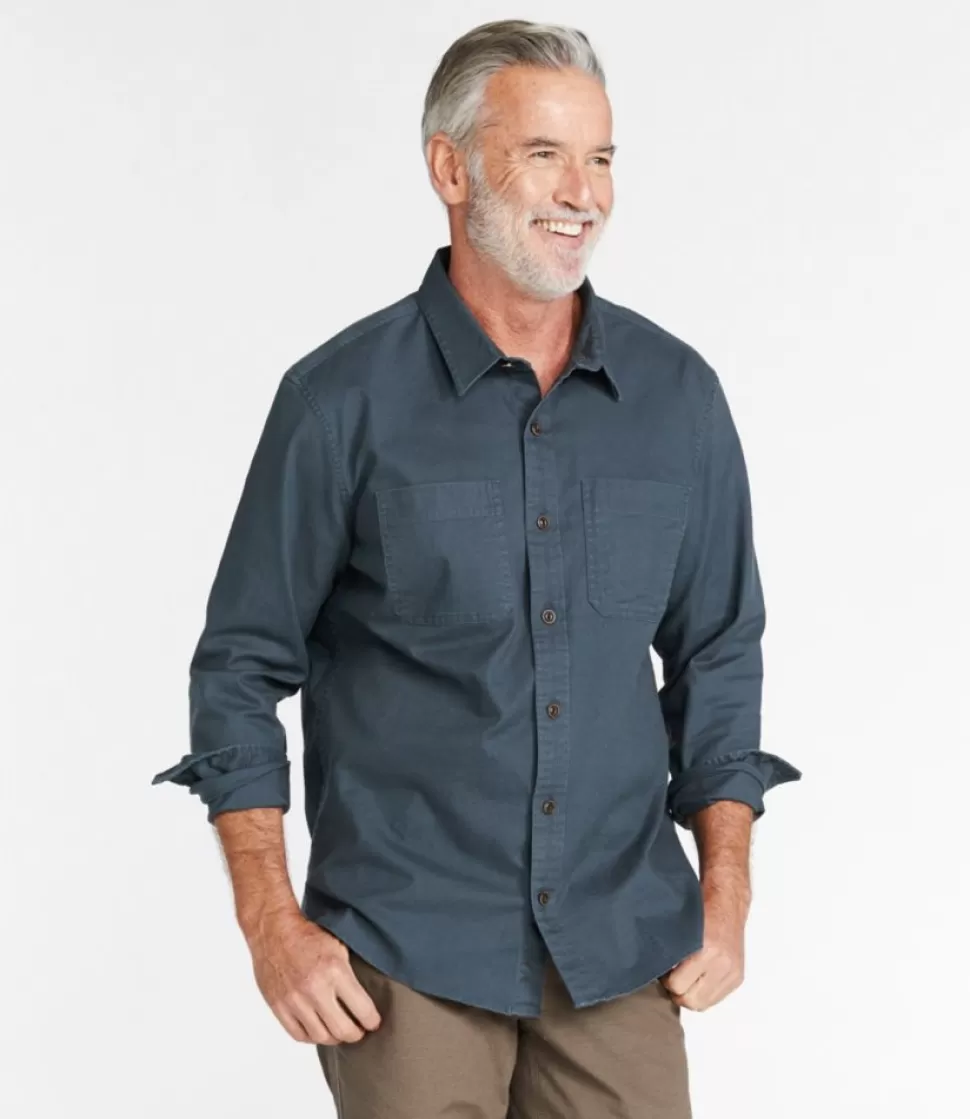 Clearance "Men's BeanFlex® Twill Shirt, Traditional Untucked Fit, Long-Sleeve" Shirts