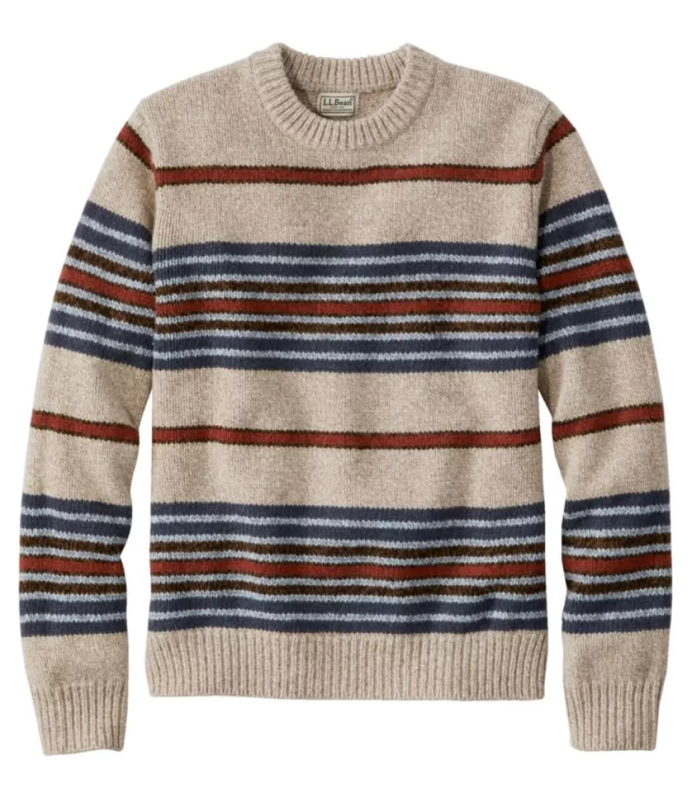 Outlet "Men's Bean's Classic Ragg Wool Sweater, Crewneck, Stripe" Sweaters