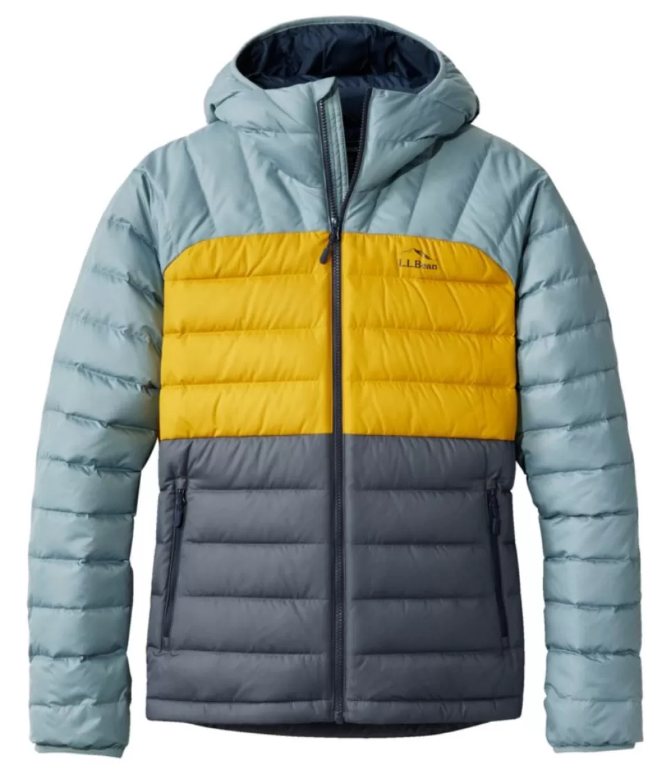 Online "Men's Bean's Down Hooded Jacket, Colorblock" Insulated Jackets