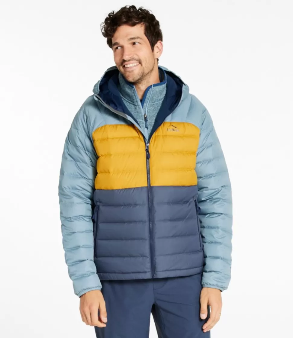 Online "Men's Bean's Down Hooded Jacket, Colorblock" Insulated Jackets