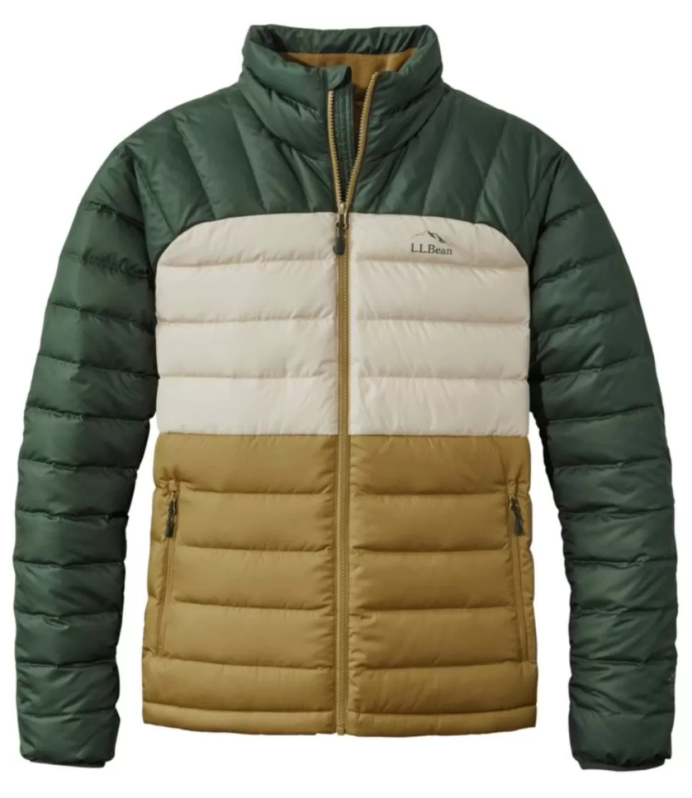 Clearance "Men's Bean's Down Jacket, Colorblock" Insulated Jackets