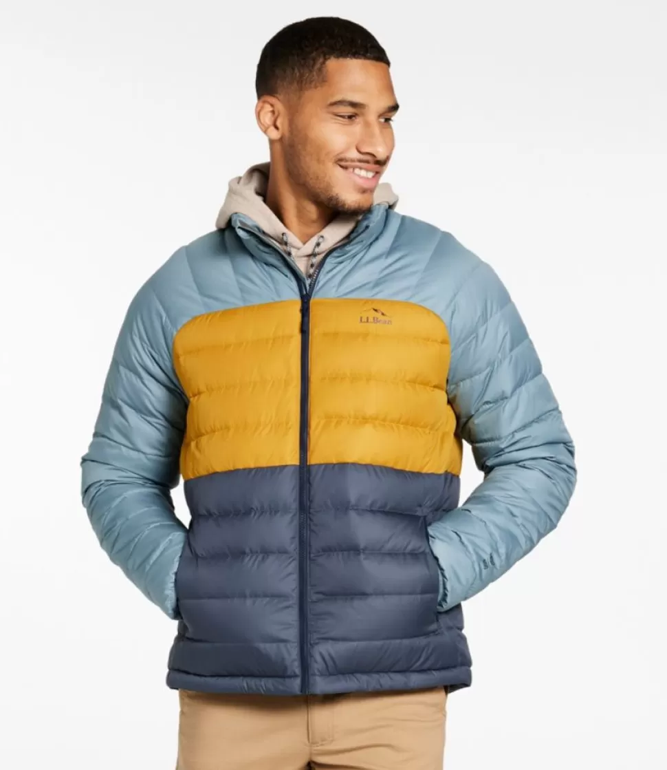 Clearance "Men's Bean's Down Jacket, Colorblock" Insulated Jackets