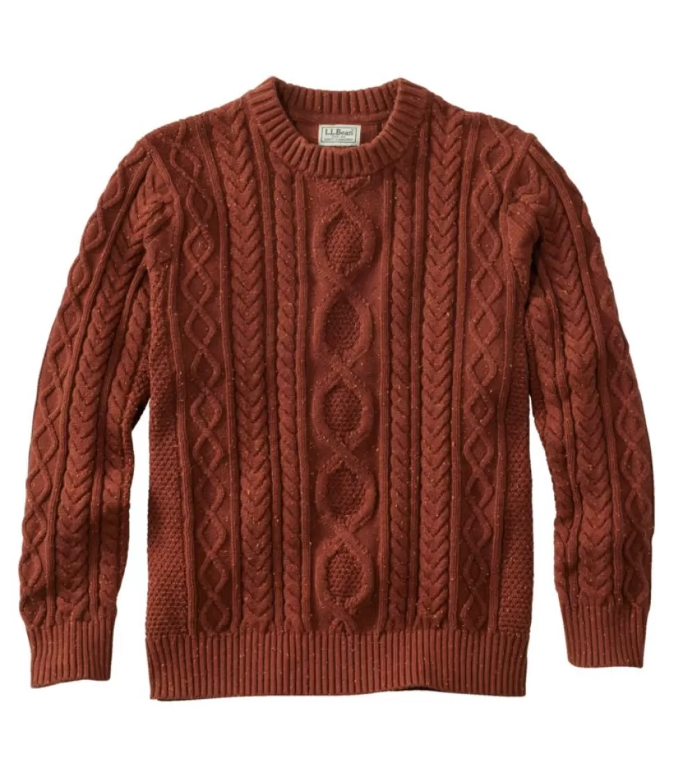 Cheap "Men's Bean's Heritage Soft Cotton Fisherman Sweater, Crewneck" Sweaters