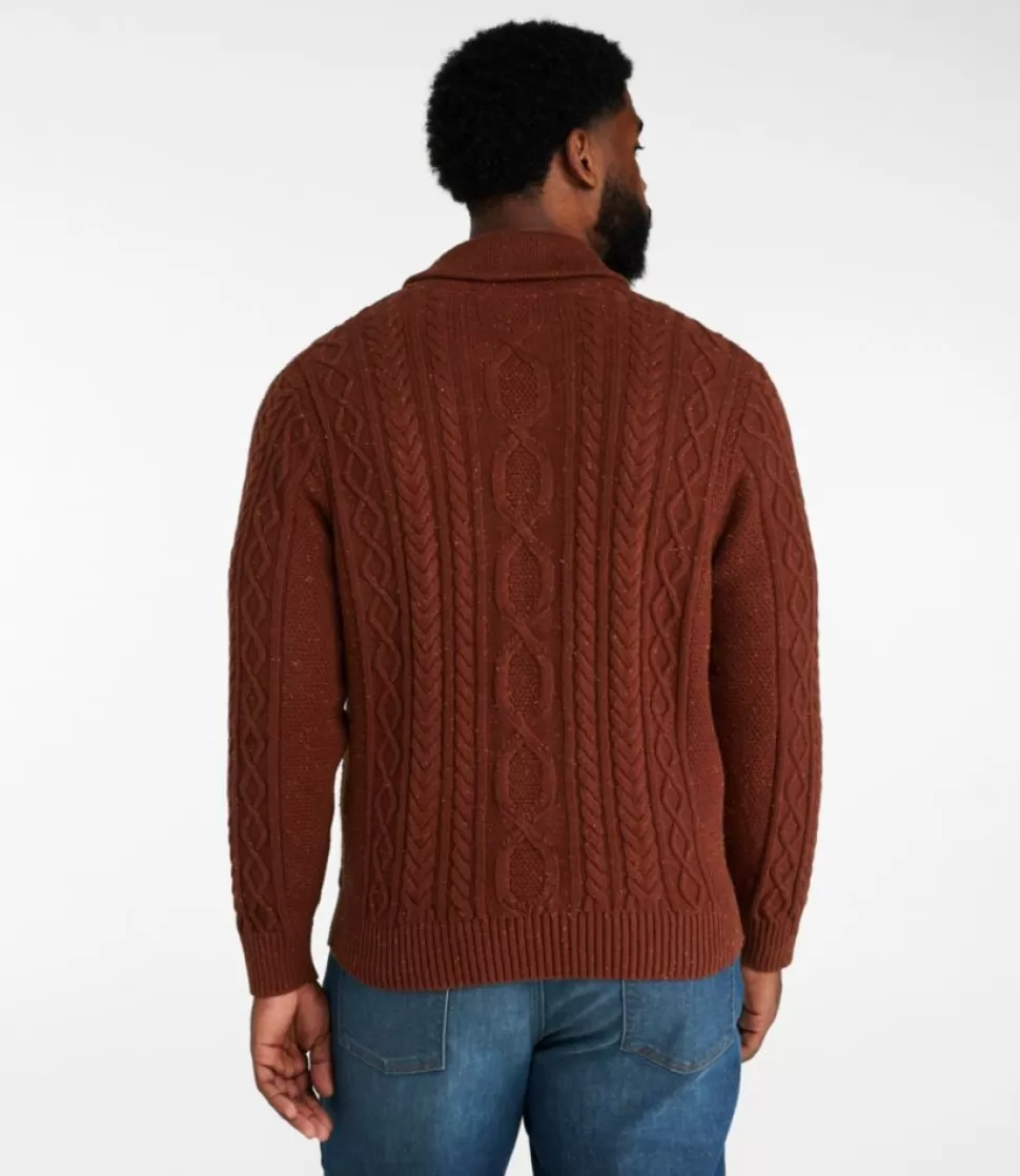 Clearance "Men's Bean's Heritage Soft Cotton Fisherman Sweater, Full-Zip" Sweaters