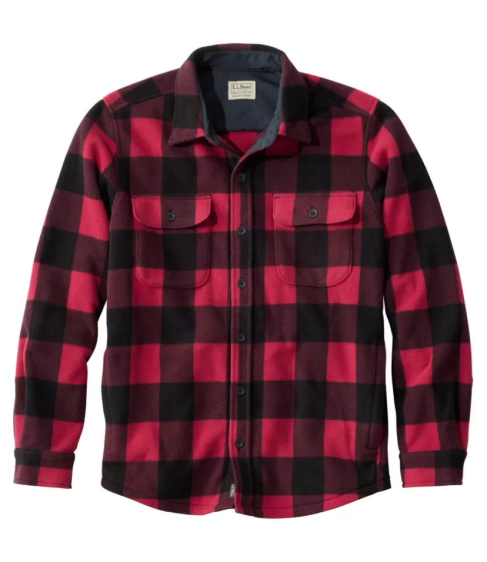 Hot "Men's Bean's Mariner Fleece Shirt, Print" Fleece | Fleece