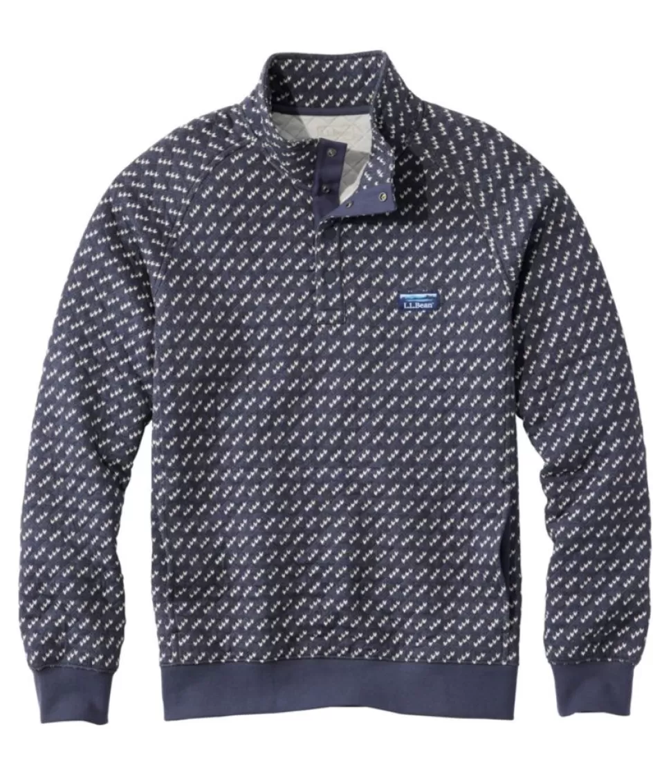 Store "Men's Bean's Quilted Sweatshirt, Mockneck, Print" Sweatshirts