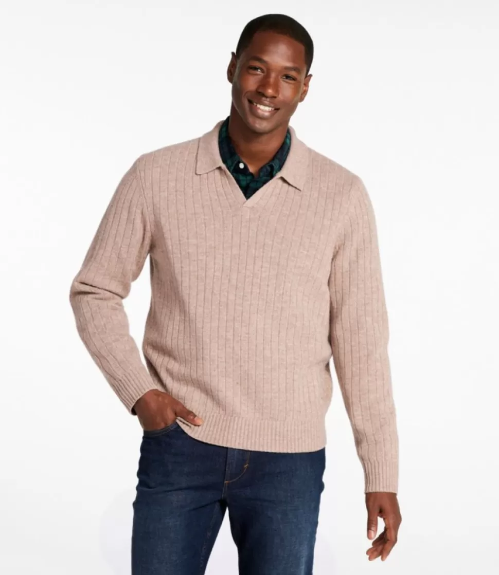 Sale "Men's Bean's Ultrasoft Wool Polo Sweater" Sweaters