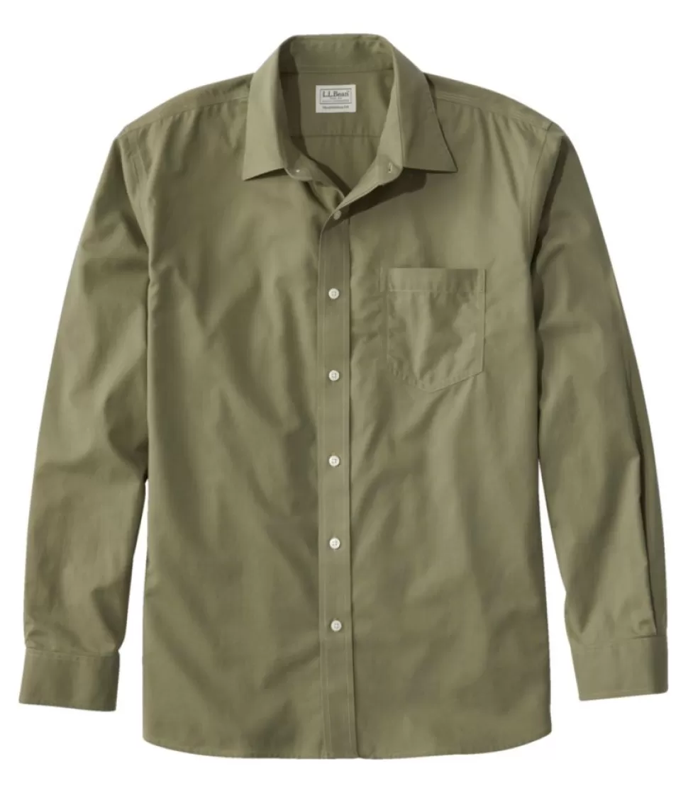 Hot "Men's Bean's Wrinkle-Free Everyday Shirt, Traditional Untucked Fit, Long-Sleeve" Shirts