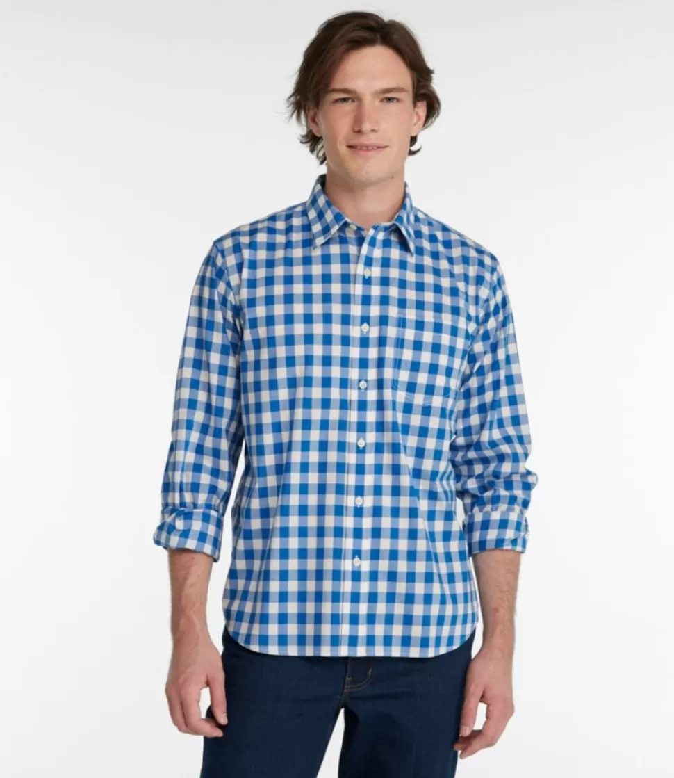 Online "Men's Bean's Wrinkle-Free Everyday Shirt, Traditional Untucked Fit, Plaid, Long-Sleeve" Shirts