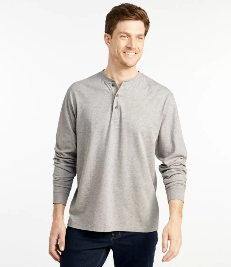 Shop "Men's Carefree Unshrinkable Tee, Traditional Fit, Long-Sleeve Henley" Shirts