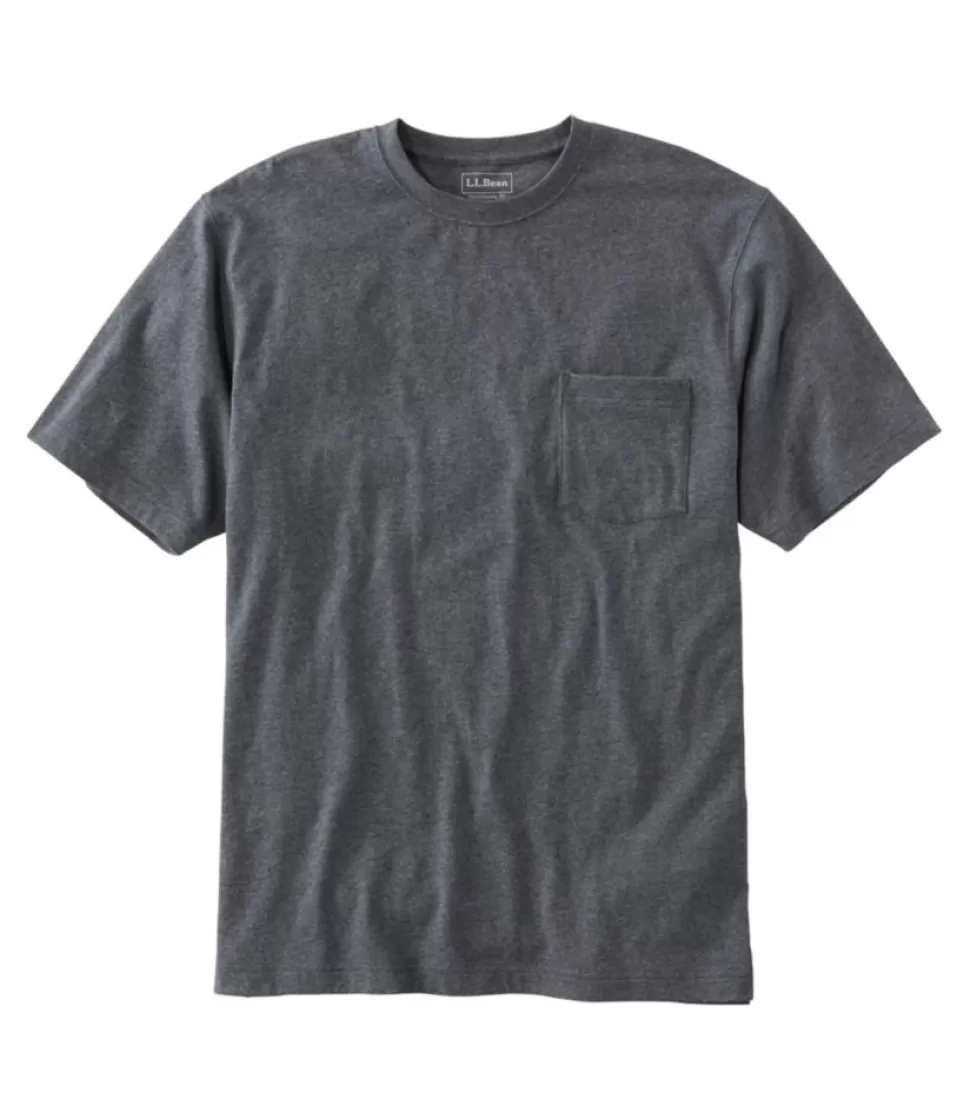 Cheap "Men's Carefree Unshrinkable Tee with Pocket, Traditional Fit" Shirts