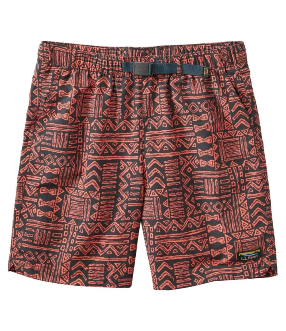 Hot "Men's Classic Supplex Sport Shorts, Belted, Print, 8"" Swimwear | Activewear