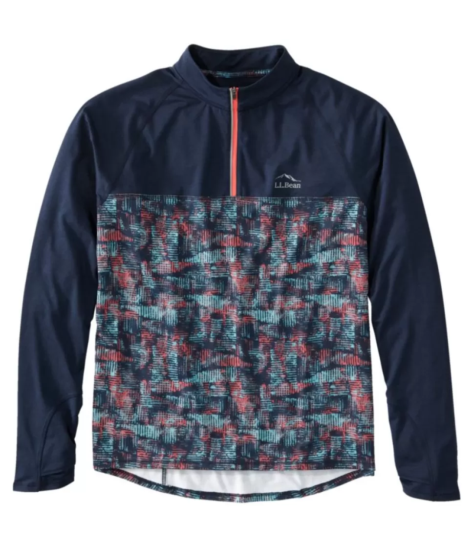 Sale "Men's Comfort Cycling Jersey, Long-Sleeve Print" Cycling
