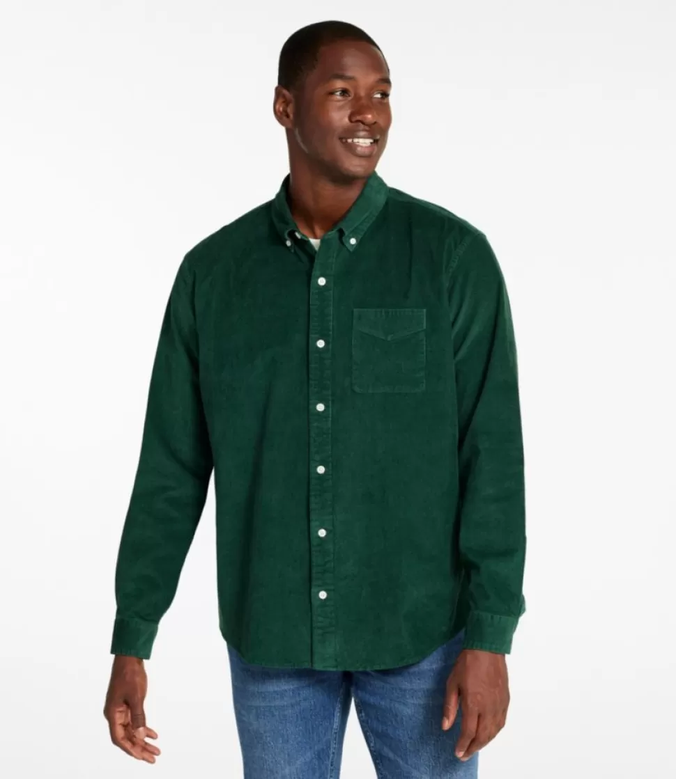 Sale "Men's Comfort Stretch Corduroy Shirt, Long-Sleeve, Traditional Untucked Fit" Shirts