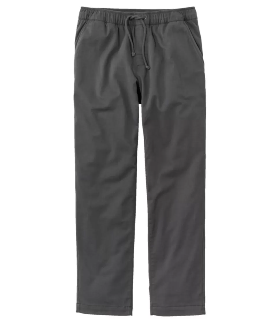 Best "Men's Comfort Stretch Dock Pants, Standard Fit, Straight Leg, Flannel-Lined" Pants