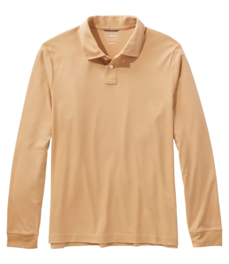 Clearance "Men's Comfort Stretch Performance Polo, Long-Sleeve, Slightly Fitted" Shirts