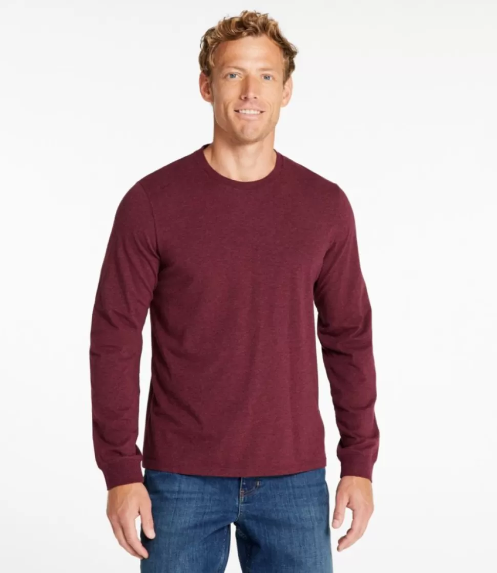 Sale "Men's Comfort Stretch Pima Tee Shirt, Long-Sleeve" Shirts