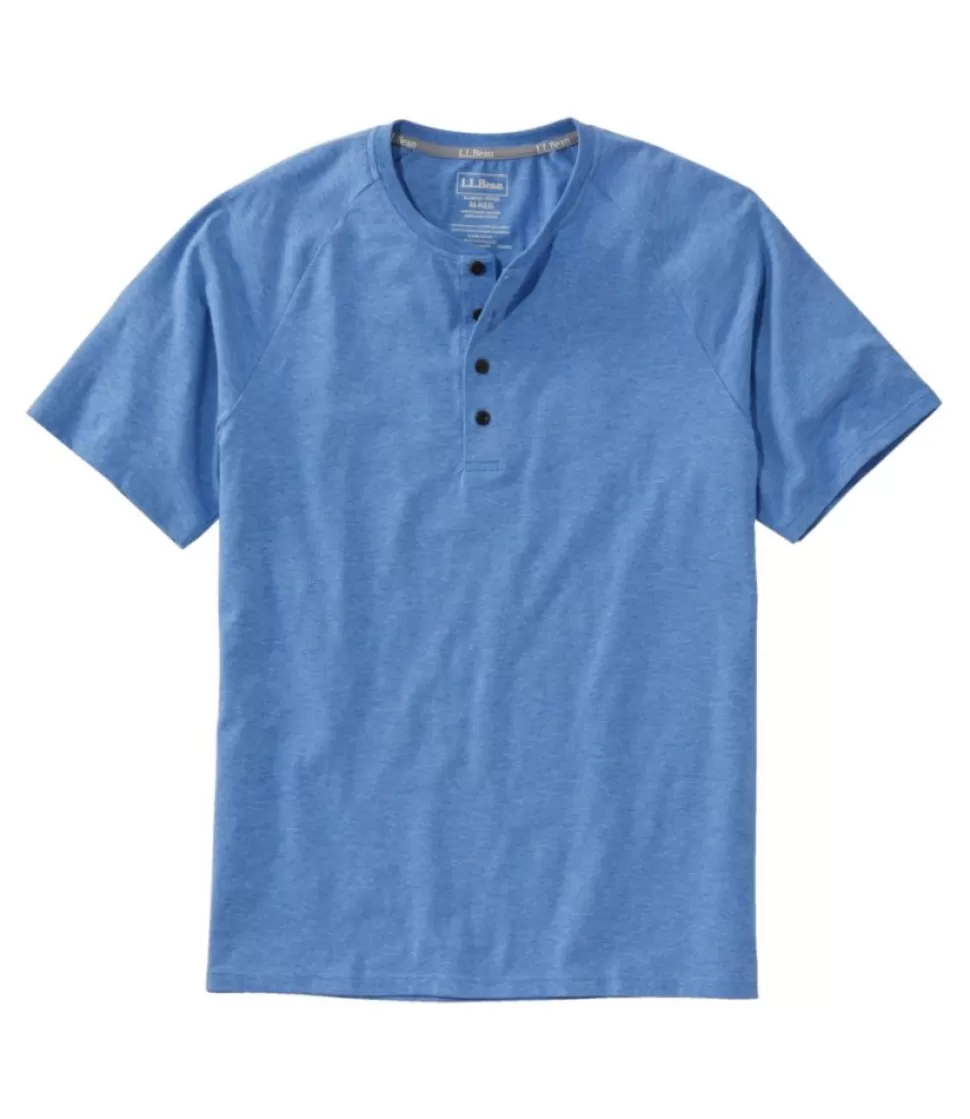 Sale "Men's Comfort Stretch Pima Tee Shirt, Short-Sleeve Henley" Shirts