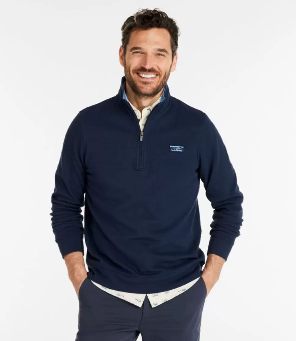 Best Sale "Men's Comfort Stretch Piqué Quarter Zip Pullover, Long-Sleeve" Sweatshirts