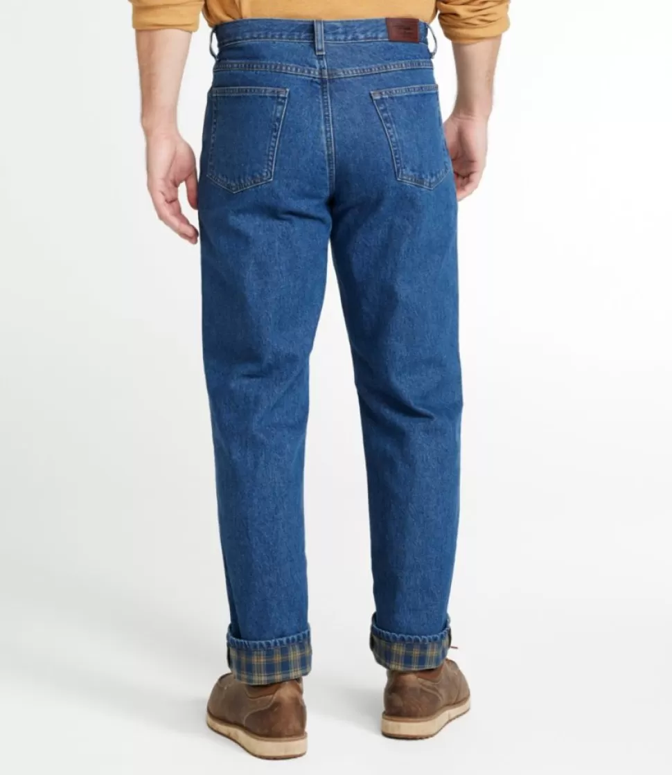 Fashion "Men's Double L® Jeans, Natural Fit, Flannel-Lined" Jeans