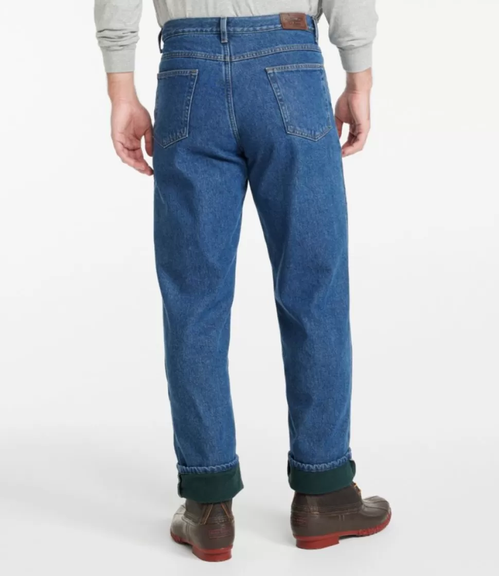 Shop "Men's Double L® Jeans, Relaxed Fit, Fleece-Lined" Jeans