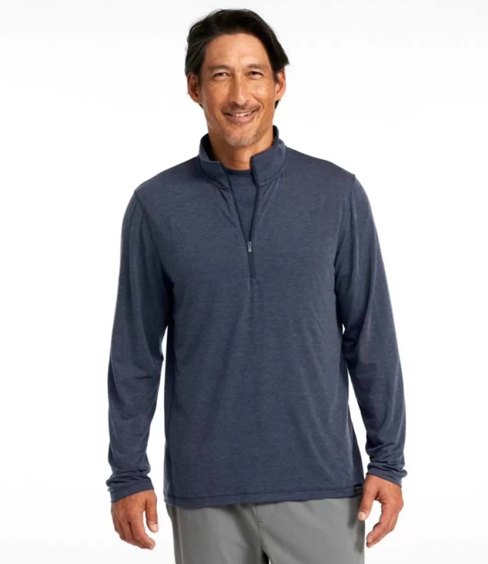 Hot "Men's Everyday SunSmart® Tee, Long-Sleeve Quarter-Zip" Shirts | Activewear