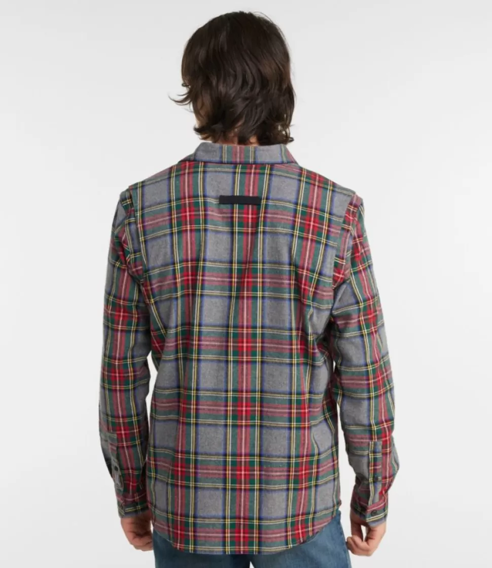 Flash Sale "Men's Heritage Scotch Plaid Flannel Shirt, Slightly Fitted Untucked Fit" Shirts