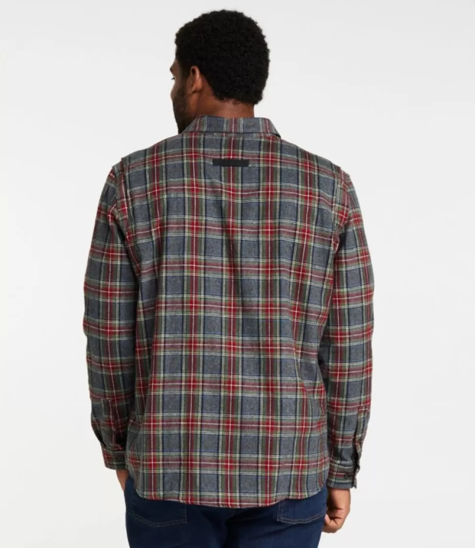 Flash Sale "Men's Heritage Scotch Plaid Flannel Shirt, Slightly Fitted Untucked Fit" Shirts