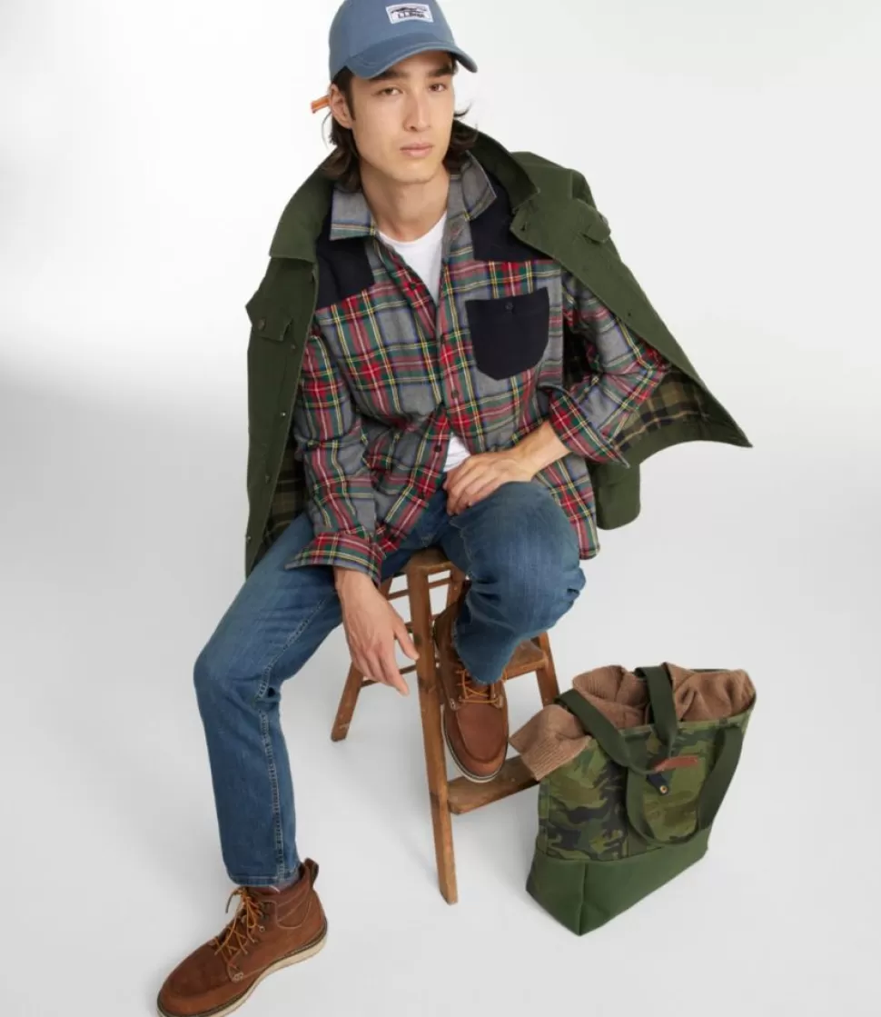 Flash Sale "Men's Heritage Scotch Plaid Flannel Shirt, Slightly Fitted Untucked Fit" Shirts